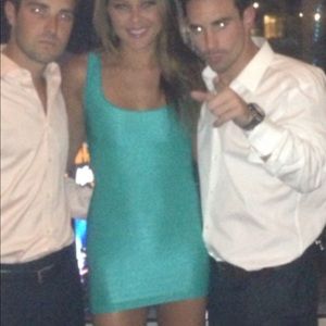 bodycon dress with a keyhole back